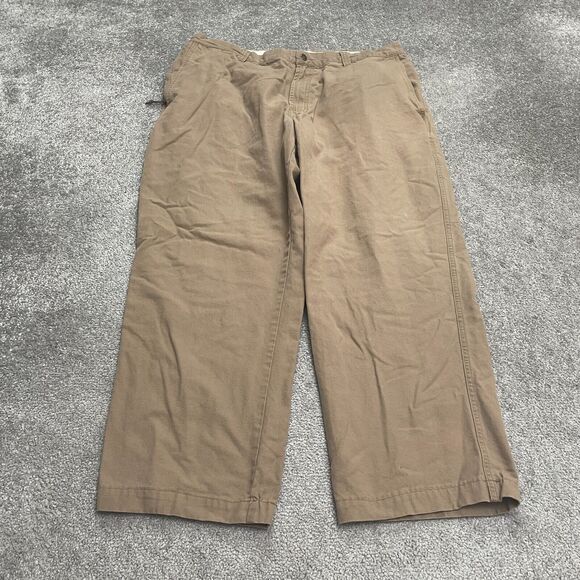 Columbia ROC Carpenter Pants Mens 38x30 Brown Straight Leg Cotton Snap Outdoor - Picture 1 of 16